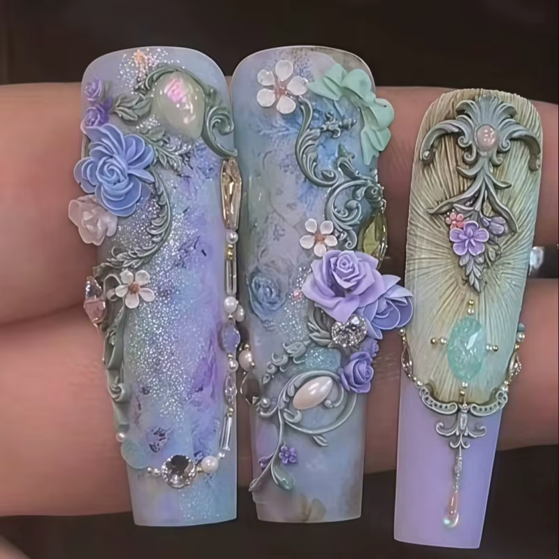 Moule en silicone pour nail art 3D