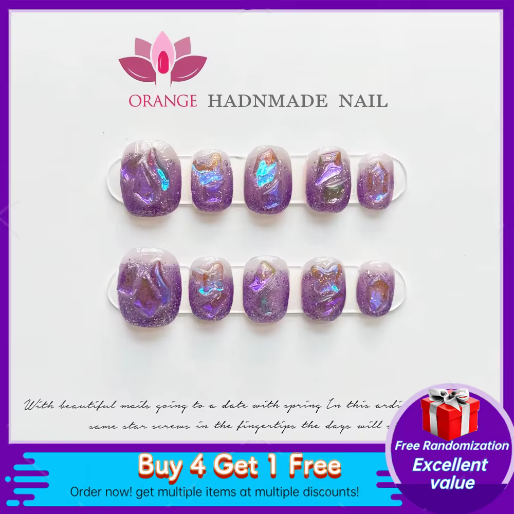 Faux ongles courts coréens à pression