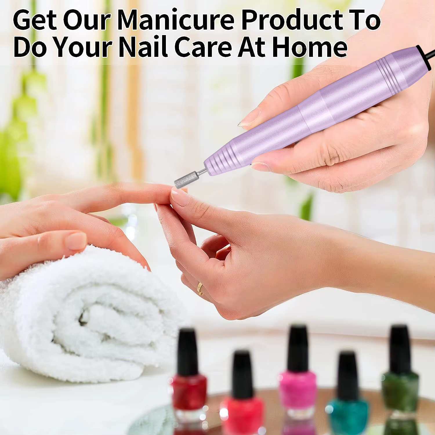 Ponceuse à ongles électrique en métal
