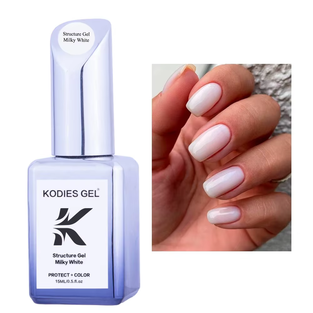 KODIES GEL blanc laiteux Gel vernis Structure Base en caoutchouc Gel
