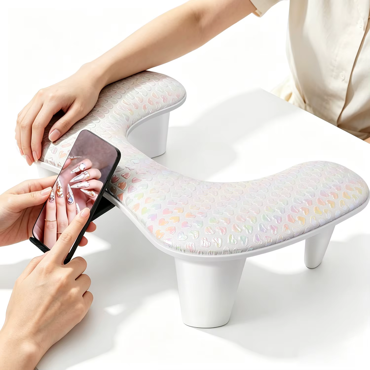 Repose-main confortable en forme de U pour manucure