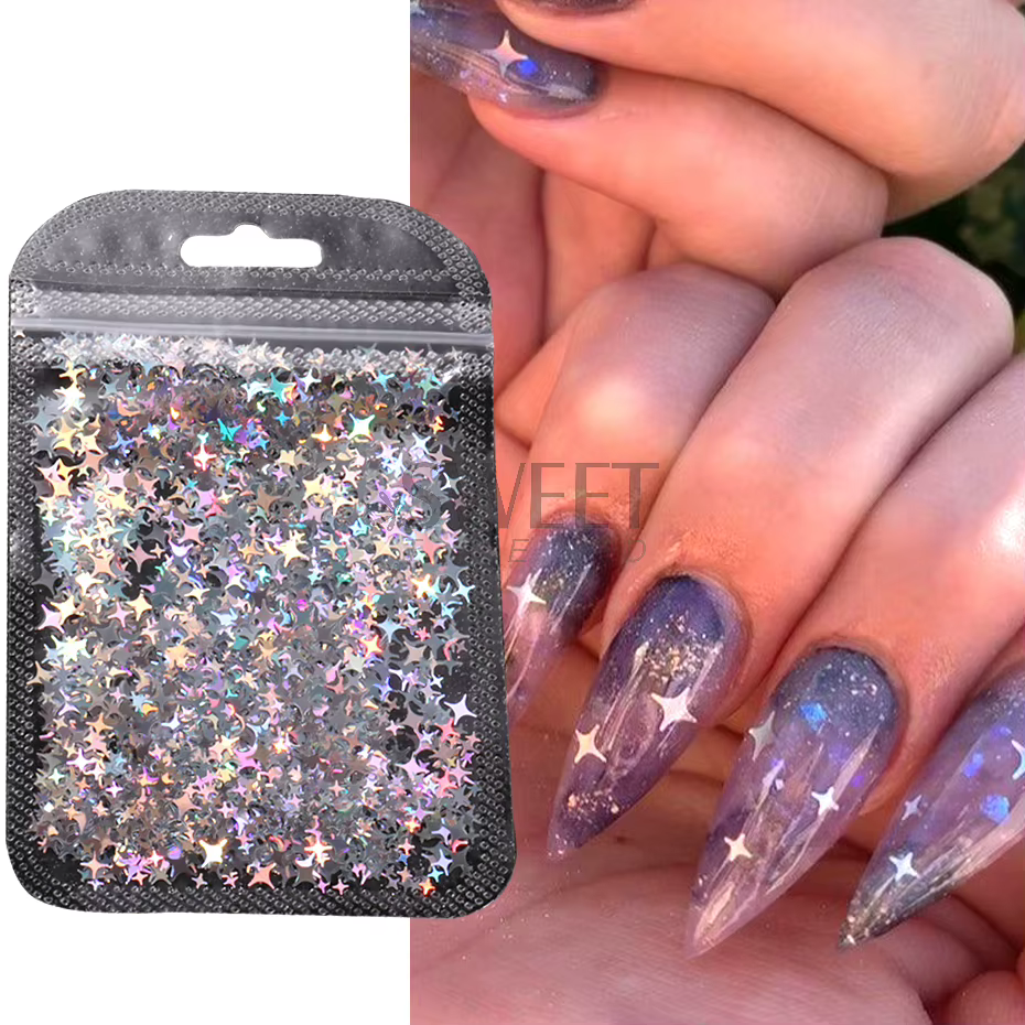 Paillettes holographiques pour ongles