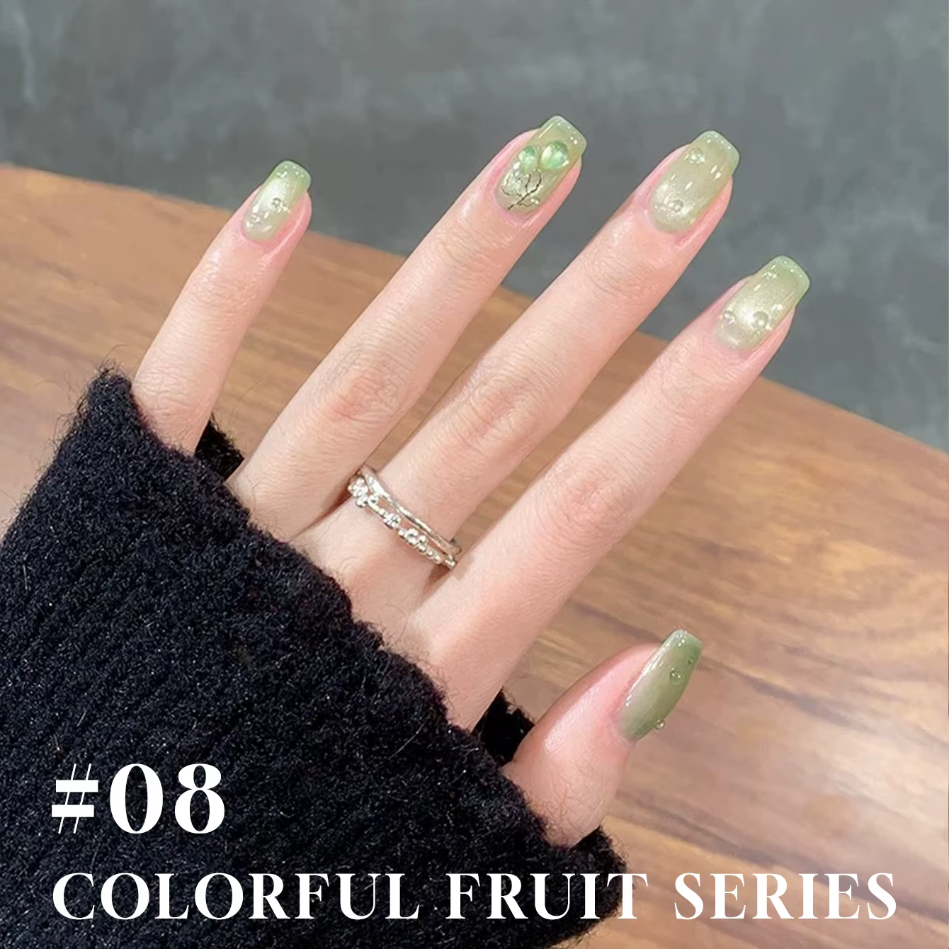 MIANEL 12ML 1PCS Vernis à ongles gel effet œil de chat aux couleurs fruitées pour l'été