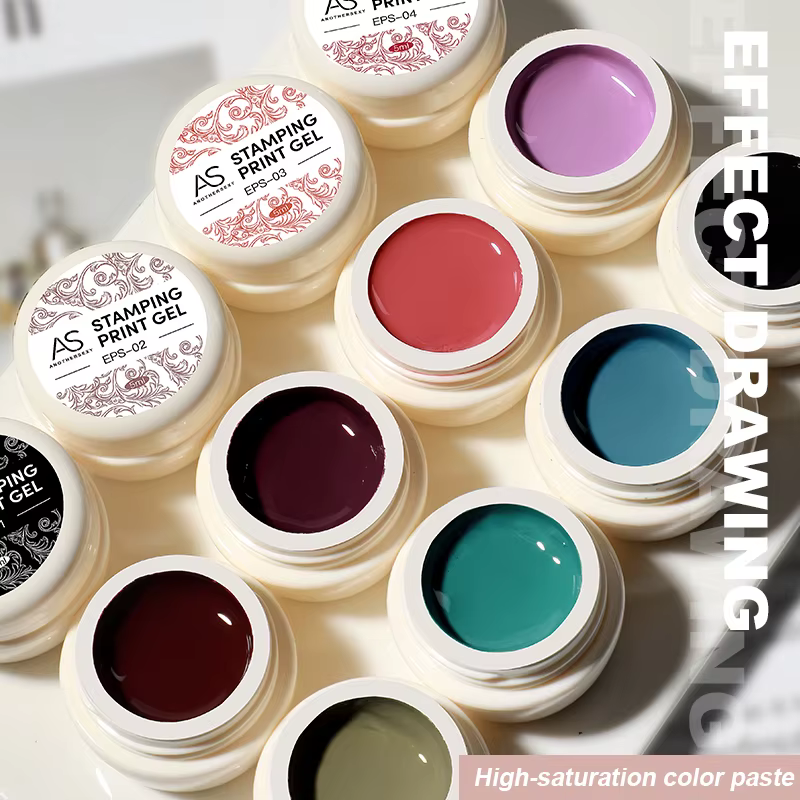 AS Nail Printing Stamping Gel Polish 5ml Couleurs