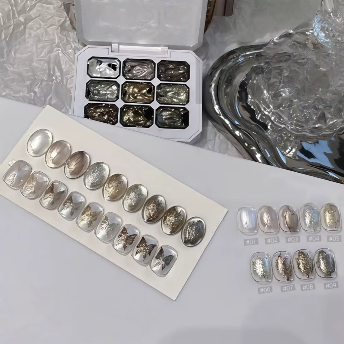 Lot de 9 vernis à ongles solides