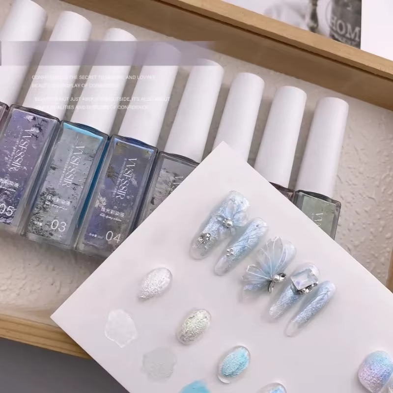 Vernis à ongles gel effet aquarelle 9 couleurs