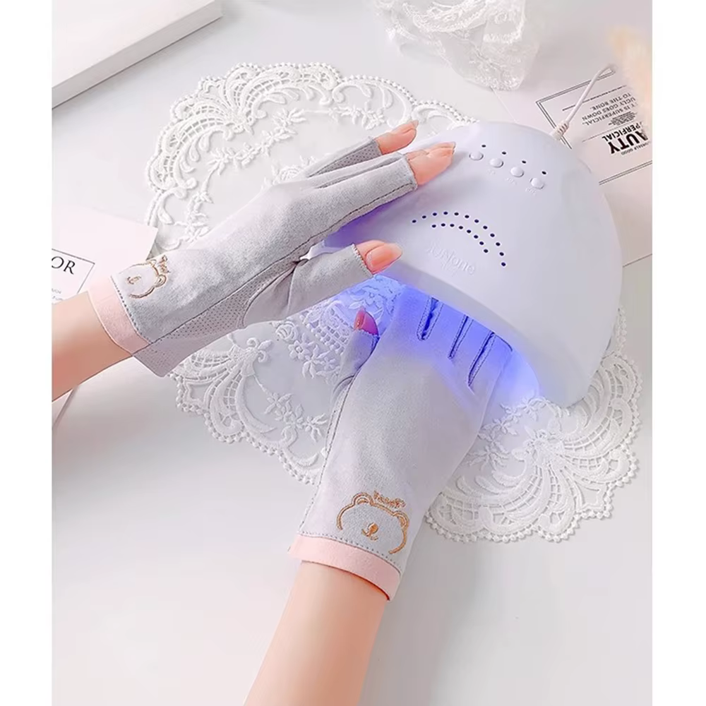 1 paire de gants anti-uv pour ongles