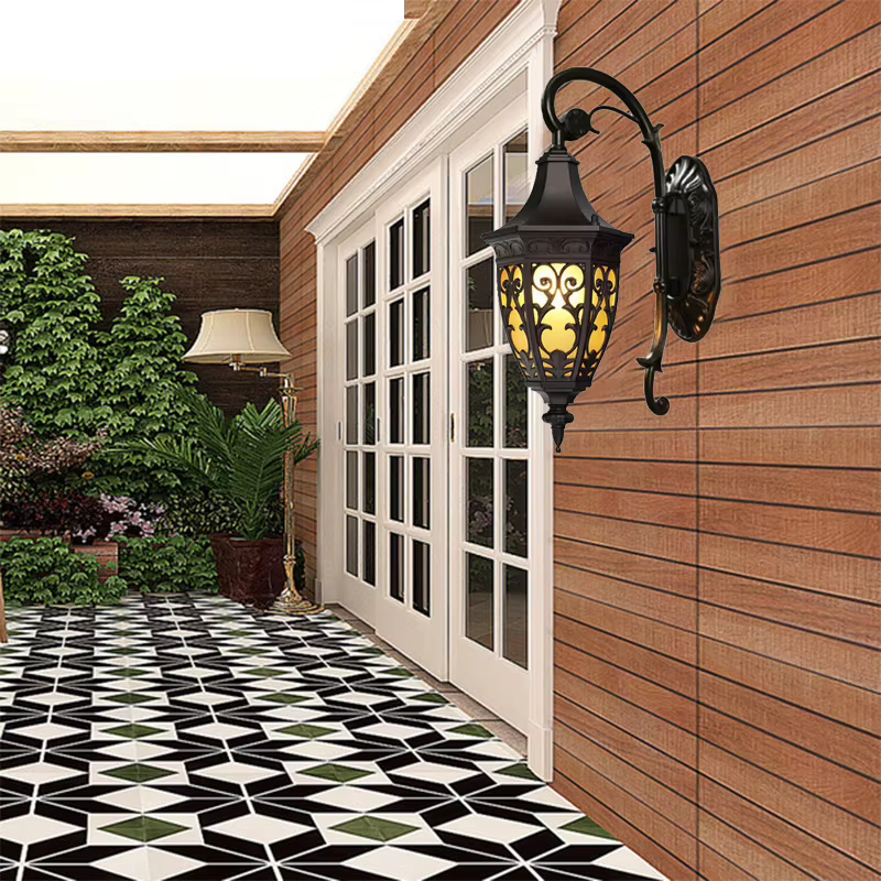 Lumières extérieures imperméables de cour extérieure de Style européen, lumières d'entrée de Villa à la maison, appliques murales extérieures de balcon de clôture