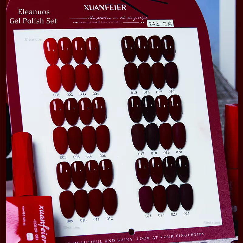 Elefil os-Verhéritage à Ongles en Gel Rouge pour Photothérapie