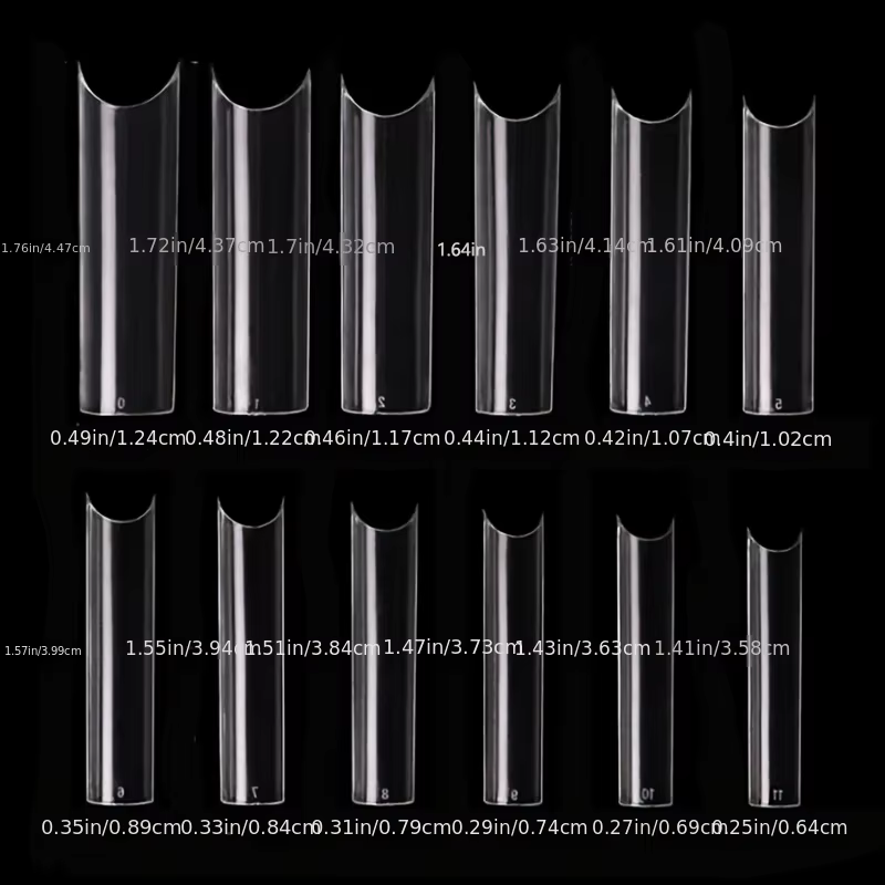 240 faux ongles transparents pour les orteils