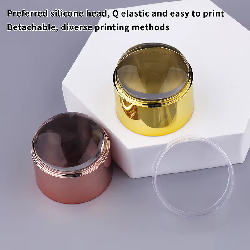 Nouveau tampon de stamping pour nail art français avec racloir à ongles
