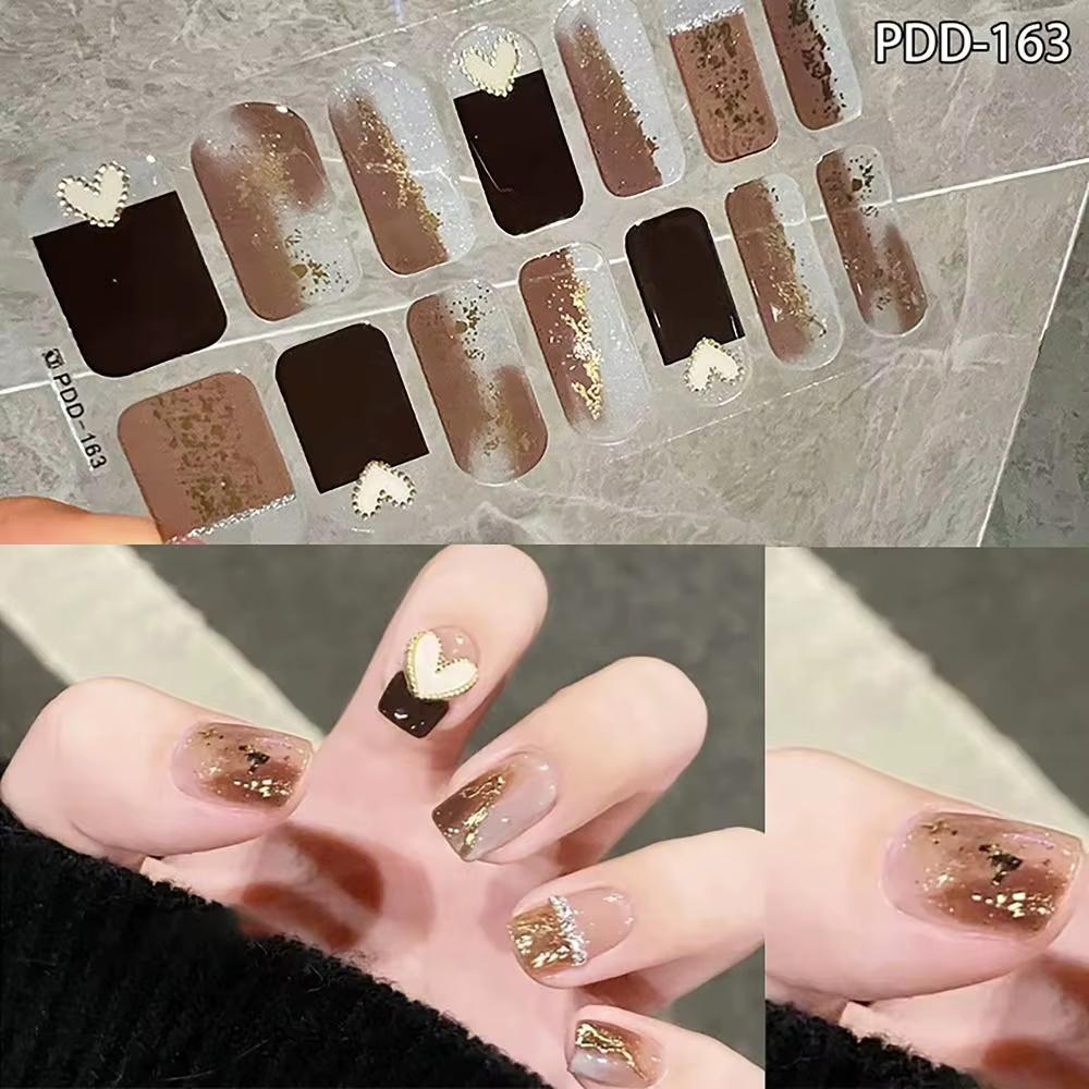 Autocollants pour Verhéritage à Ongles en Gel Semi-durci