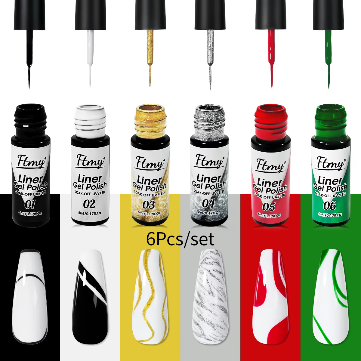 Ensemble de vernis à ongles Gel Liner Kit d'art