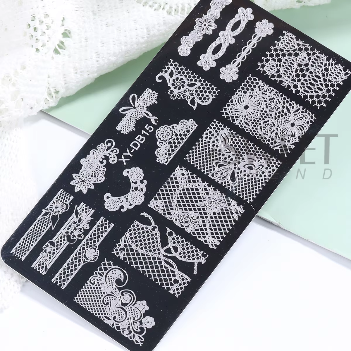 Plaque d'estampage pour Nail Art de mariage