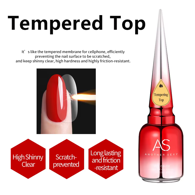 AS 15ml diamant couche de finition Gel vernis à ongles tremper UV LED Gel