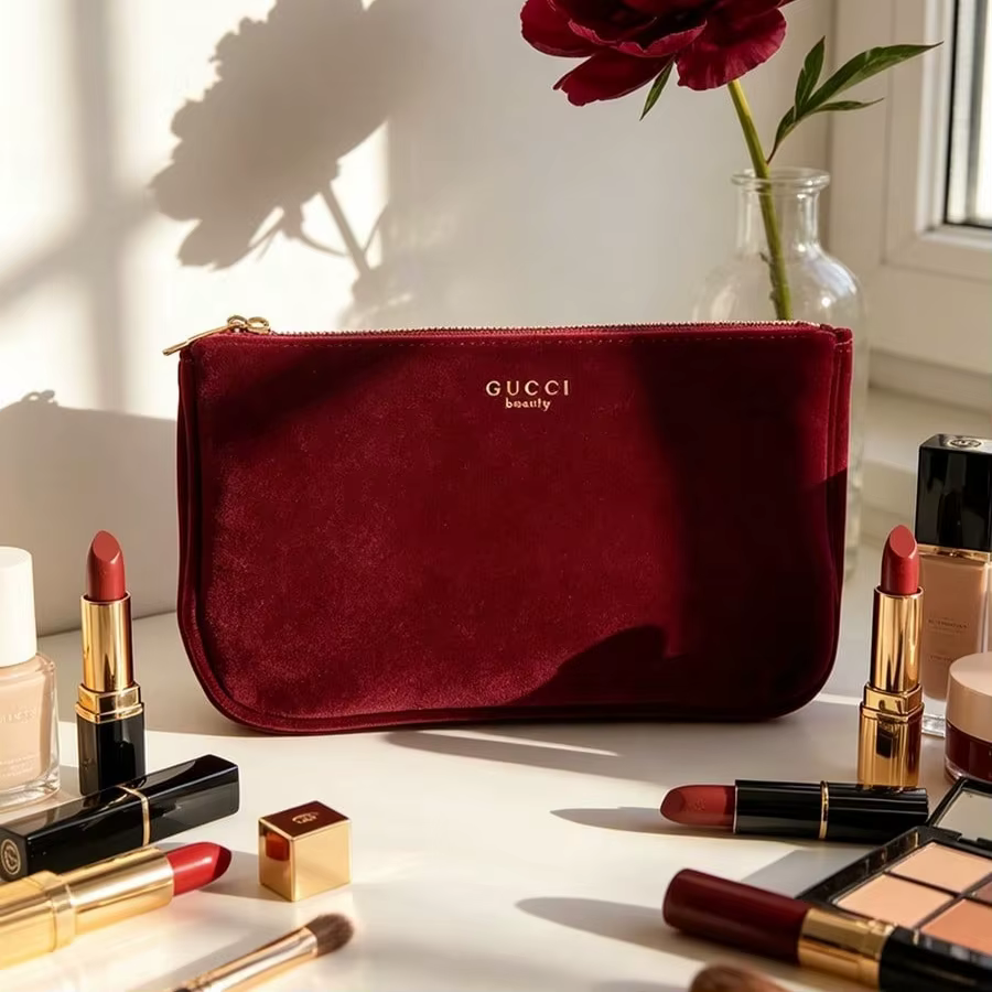 Sac Gucci Gucci Vintage avec fermeture éclair, pochette de rangement pour femme, texture rétro, accessoire portable pour la vie quotidienne, cadeau de mode pour elle