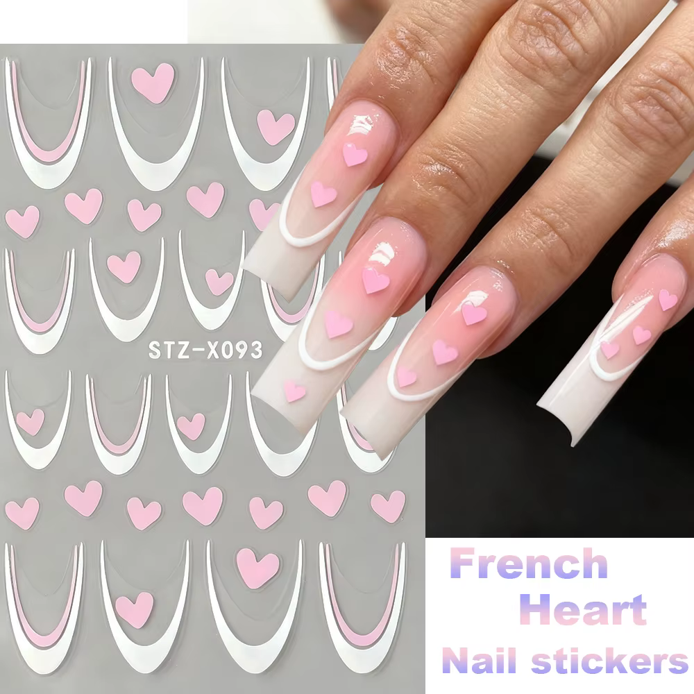 Autocollants 3D pour Nail Art de la saint-valentin