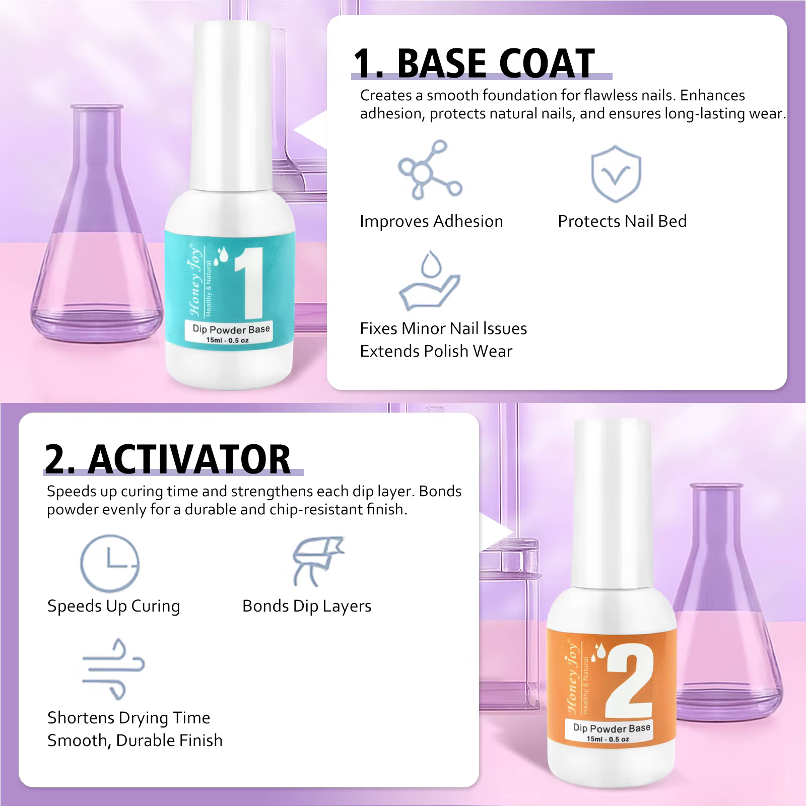 Système de poudre à tremper de 15ml