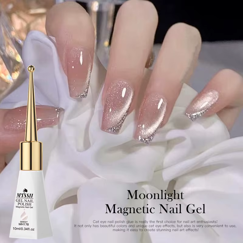 Vernis à ongles Gel magnétique chat clair de lune