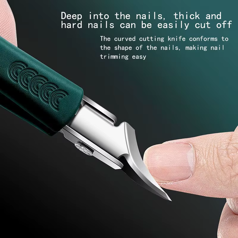 Les coupe-ongles fins et effilés sont spécialement conçus pour les ongles épais. Ils