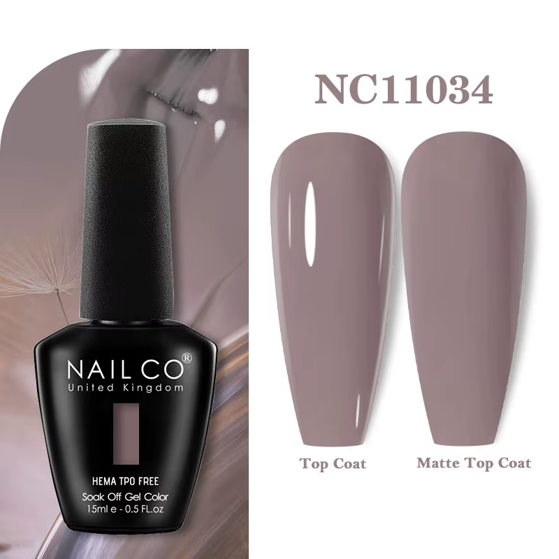NAILCO – série de couleurs violettes nude
