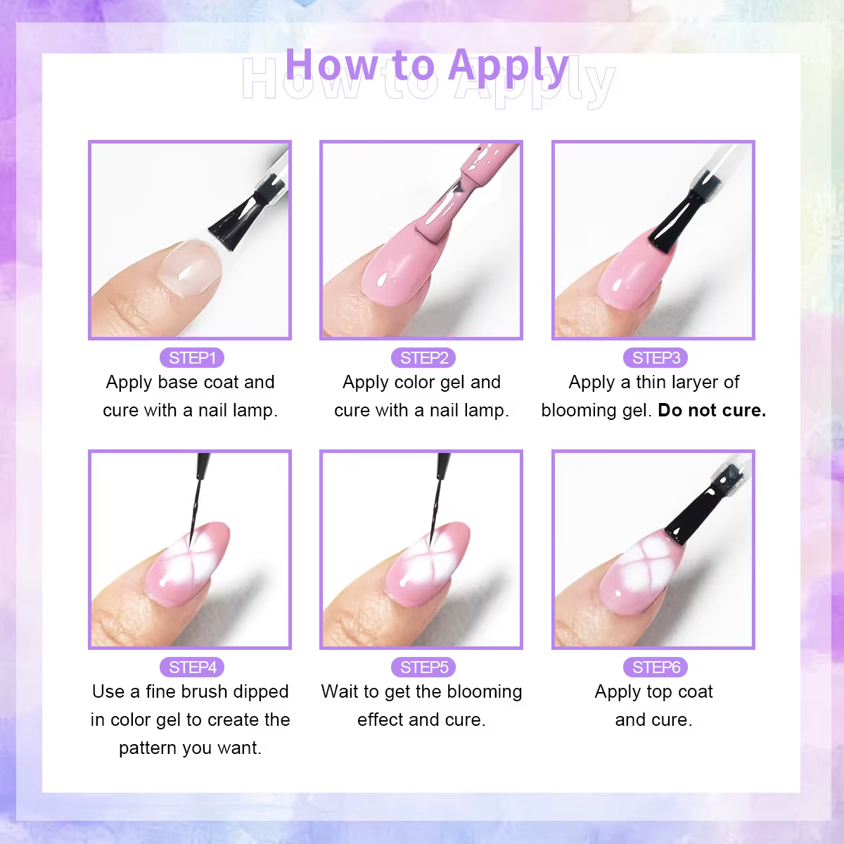 Gel Blooming pour ongles Hassleless 15 ml — Créez des effets dégradés et estompés. Facile à appliquer