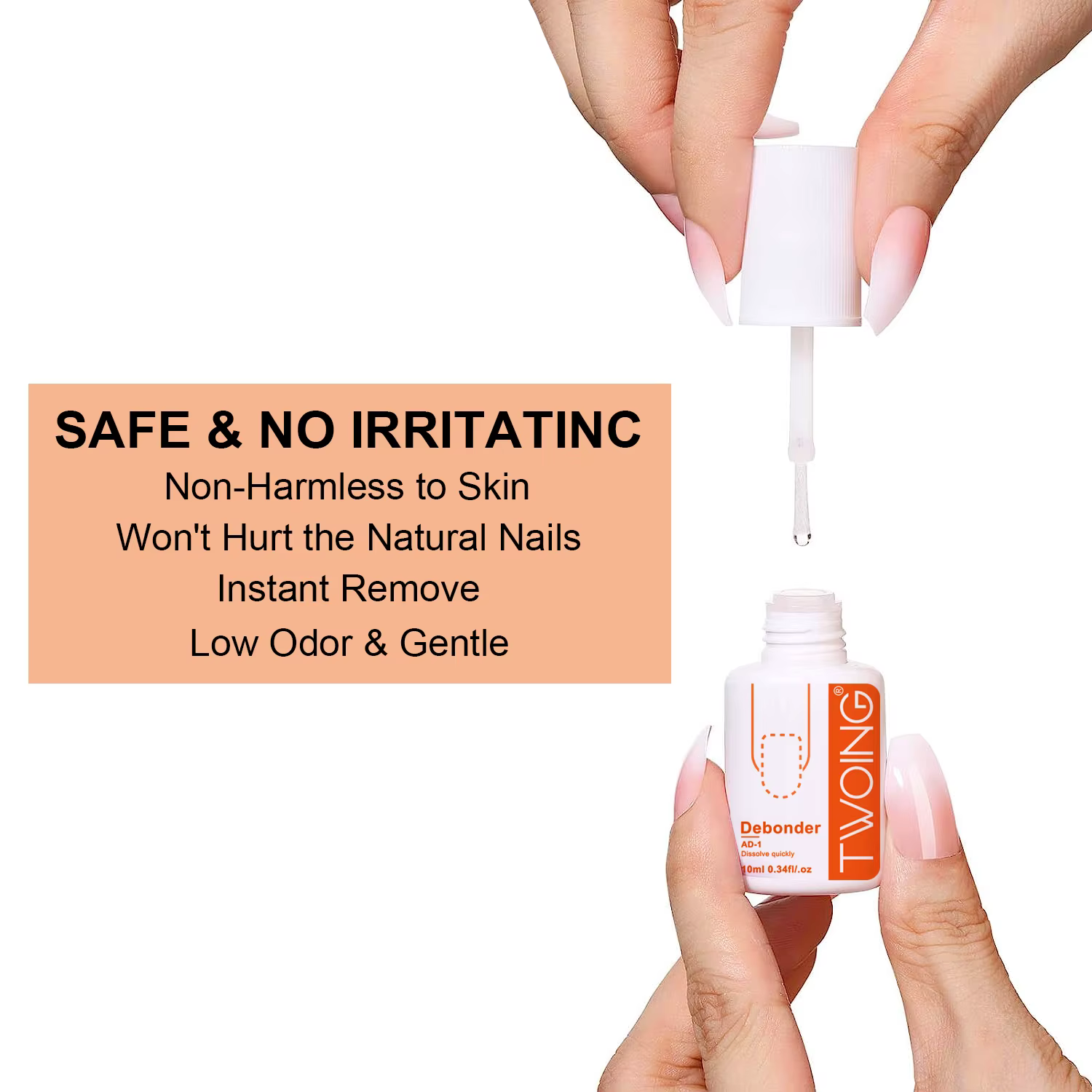 Dissolvant de colles pour enlever les faux ongles