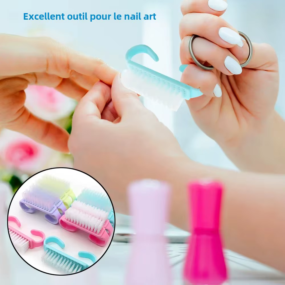 10/20/50/100 pièces poignée Grip Brosse À Ongles GIslande Livres Brosses