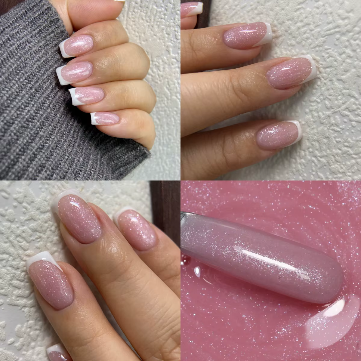 MSHARE 50g Gel Constructeur Liquide Scintillant pour Ongles