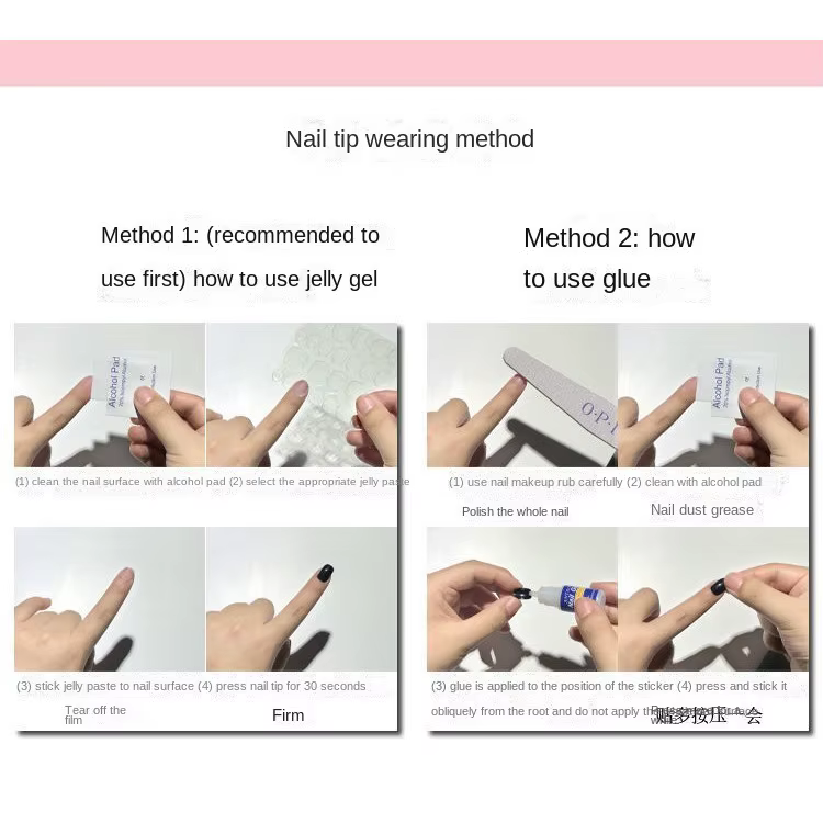 Chérie ange fille à la main portable ongles mignon rose bleu Nail Art patchs romantique princesse arc amour peint