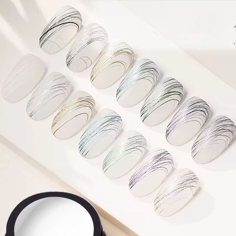 Gel de Nail Art Élastique Extensible 9 Couleurs