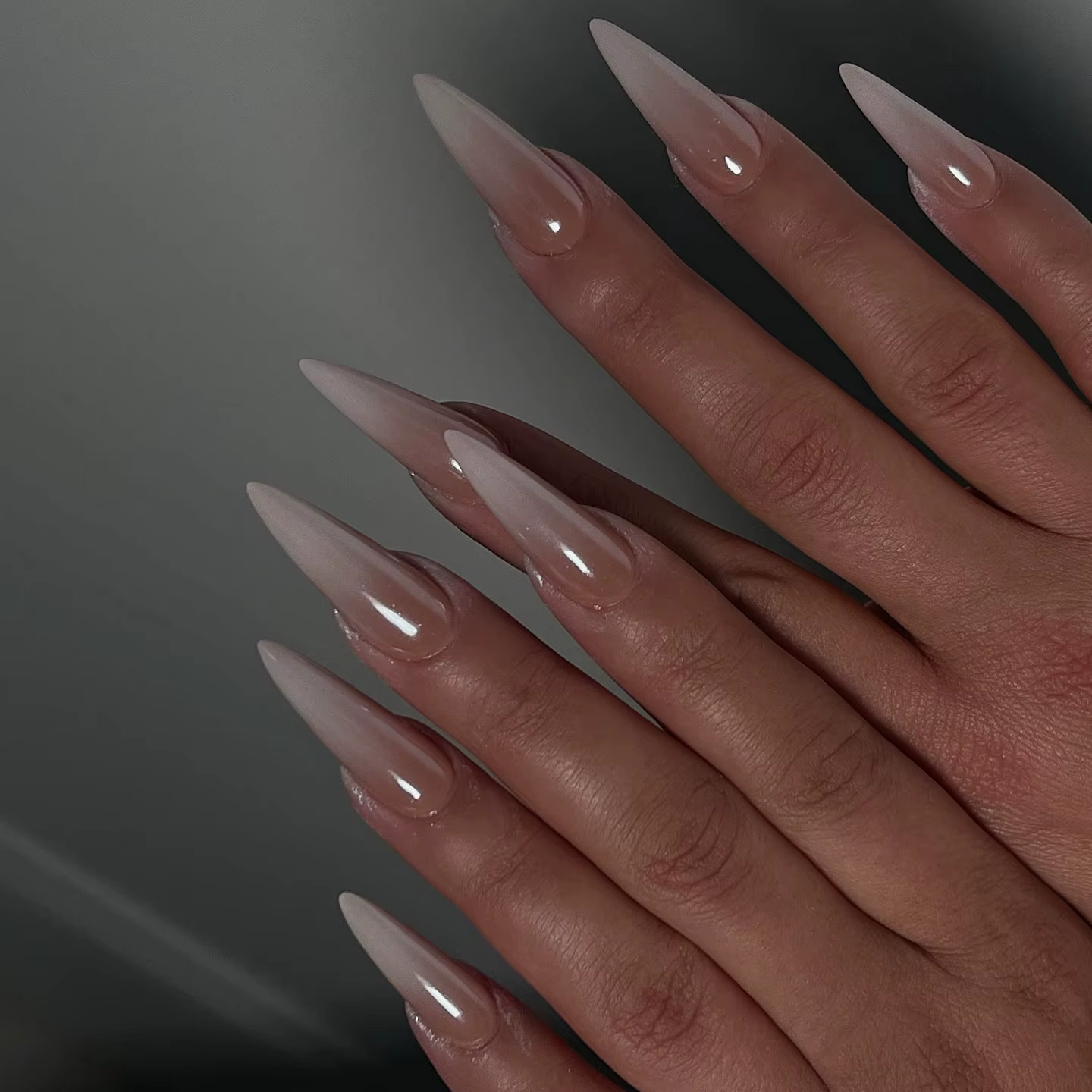 24 pièces faux ongles œil de chat bleu portable longs