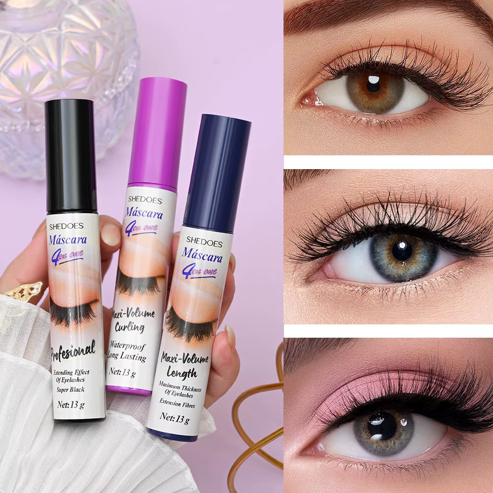 Le mascara 4D est durable, mince, recourbé et dense, imperméable, résistant à la transpiration et sans bavures.