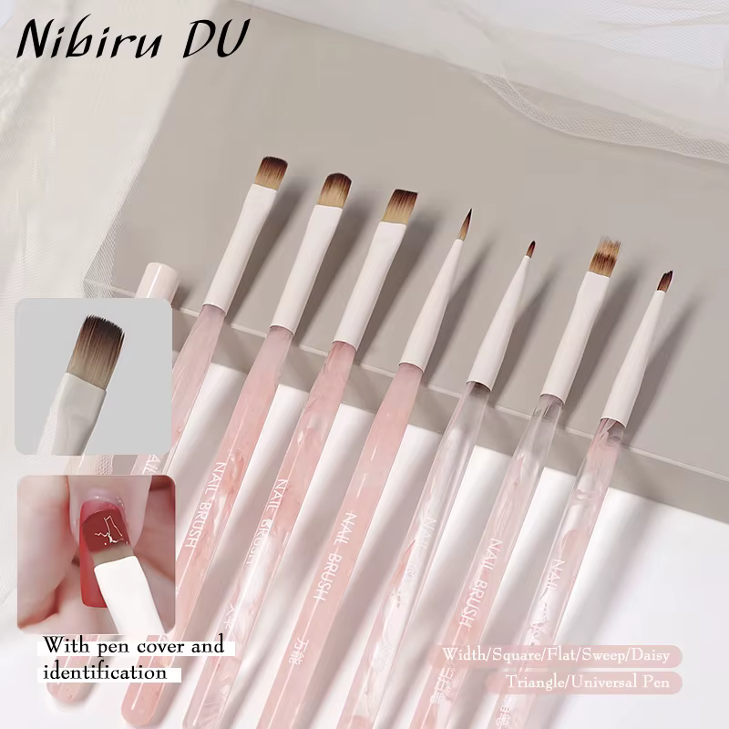 Stylo de photothérapie multifonctionnel pour colle Nail Art, brosse pour Gel UV, acrylique, manucure, peinture, dessin, pinceaux professionnels, outils