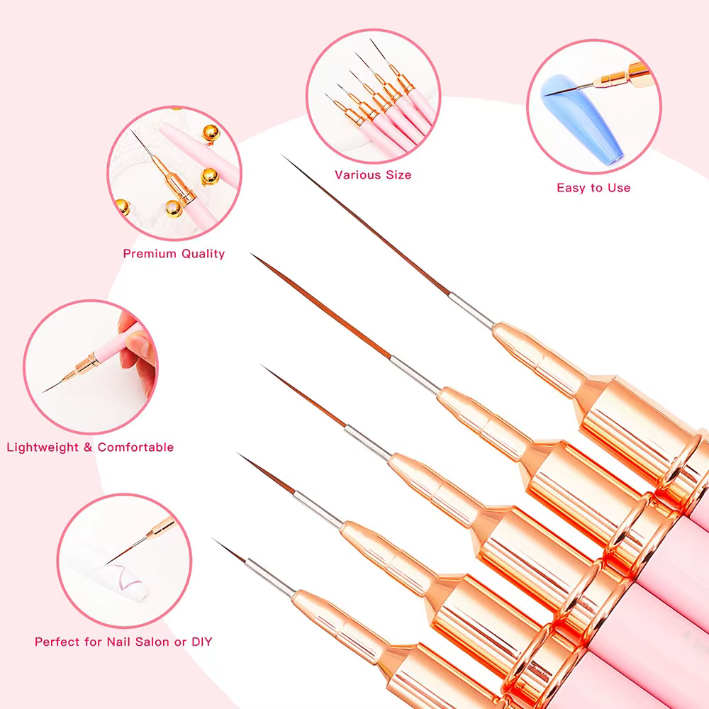 Stylo brosse à ongles 5 pièces/ensemble