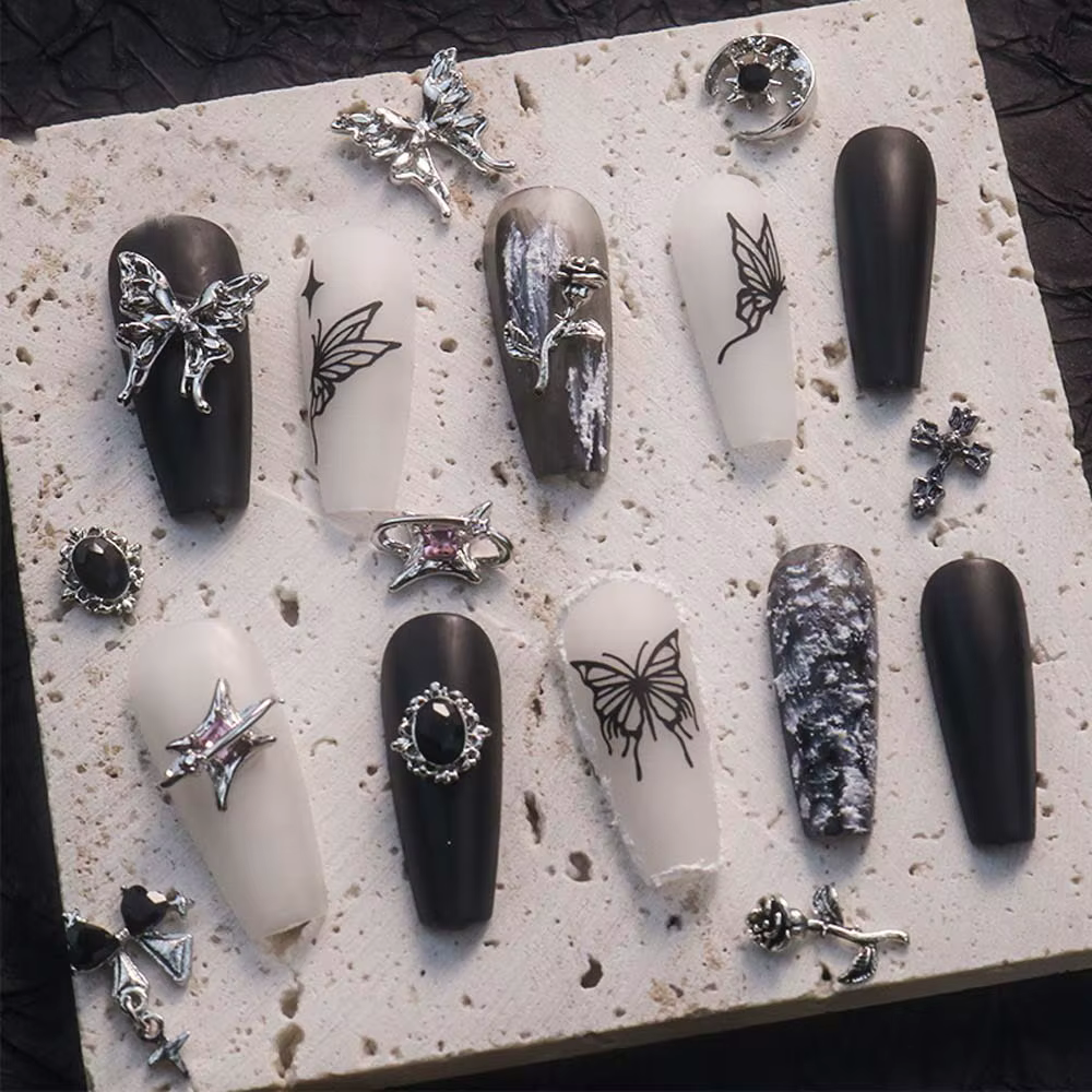 Breloque gothique Style Punk pour Nail Art