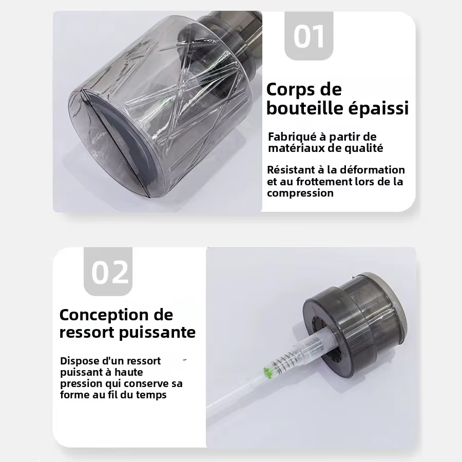 Distributeur de pompe vide verrouillable rechargeable