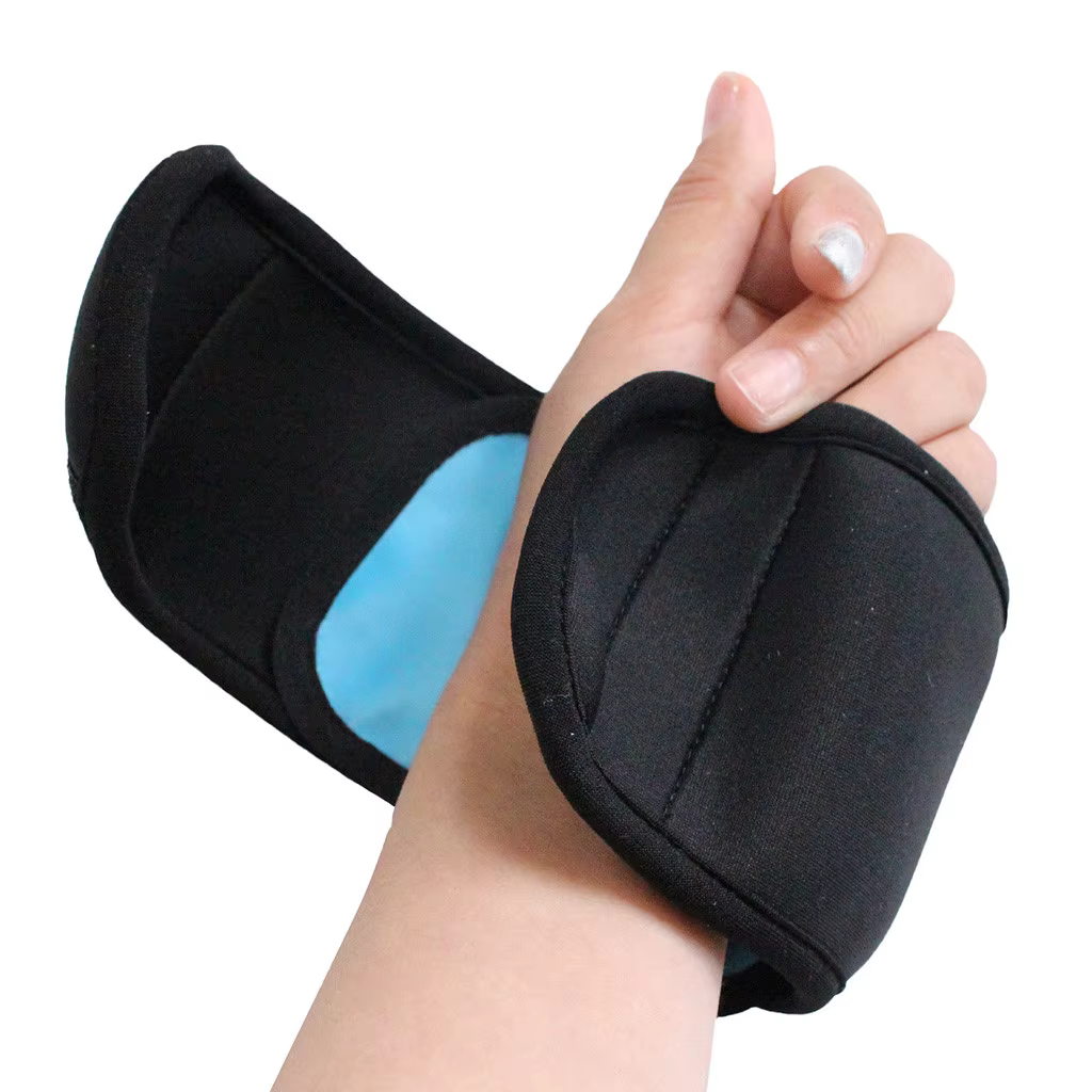Sac de glace noir réutilisable pour les blessures, sangle en Gel, soulagement des mains, des pieds, des poignets, des coudes, thérapie chaude et froide, soulagement de la douleur, paquet de glace 10ML