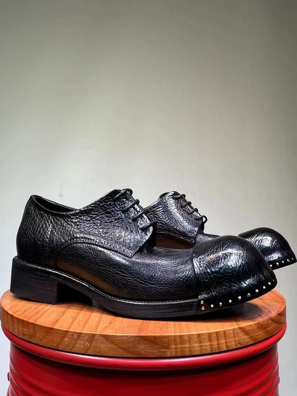 Chaussures provoqué en cuir véritable pour hommes, Full Mars, optique décroissante à la main, derbies astronomiques pour les affaires et les banquets
