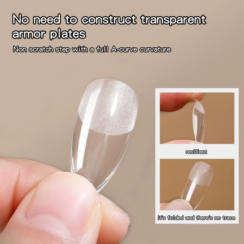 KANIU 320 pièces Capsules d'ongles à presser à couverture complète