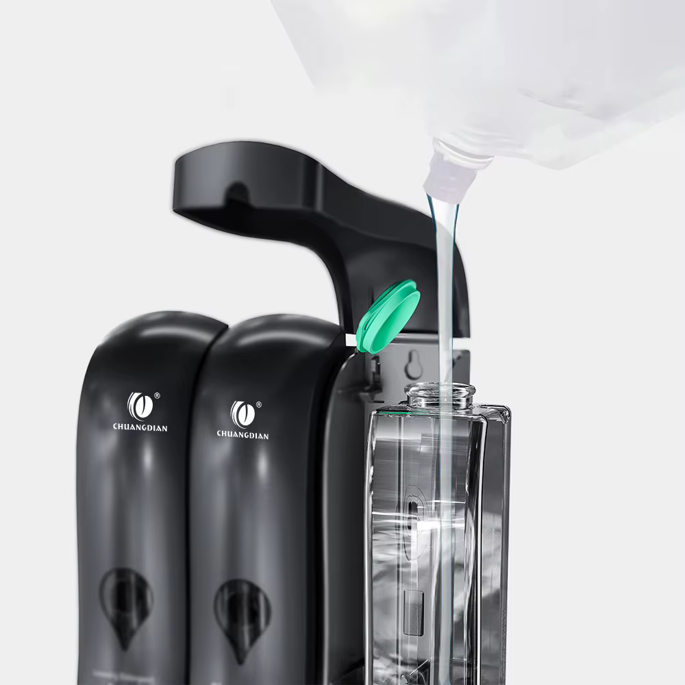 Distributeur mural de Gel douche à pompe liquide sans perceuse, support de shampoing et de revitalisant pour salle de bain, maison, hôtel, distributeur de savon