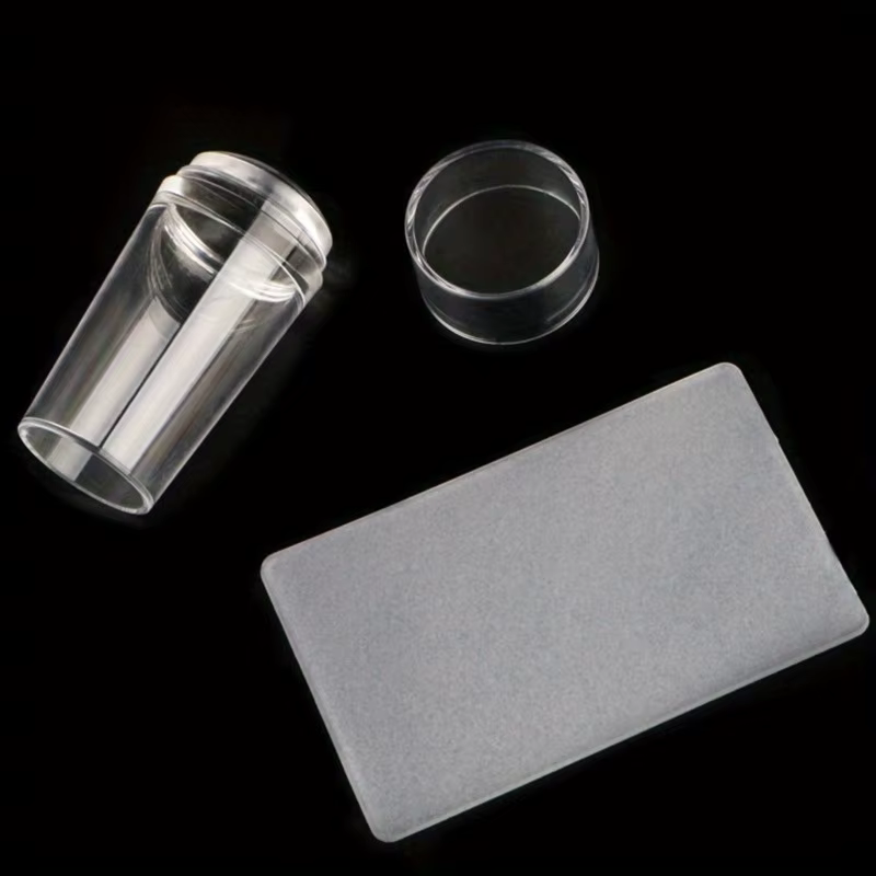 Nail Art français rapide et facile avec tampon et grattoir en silicone transparent