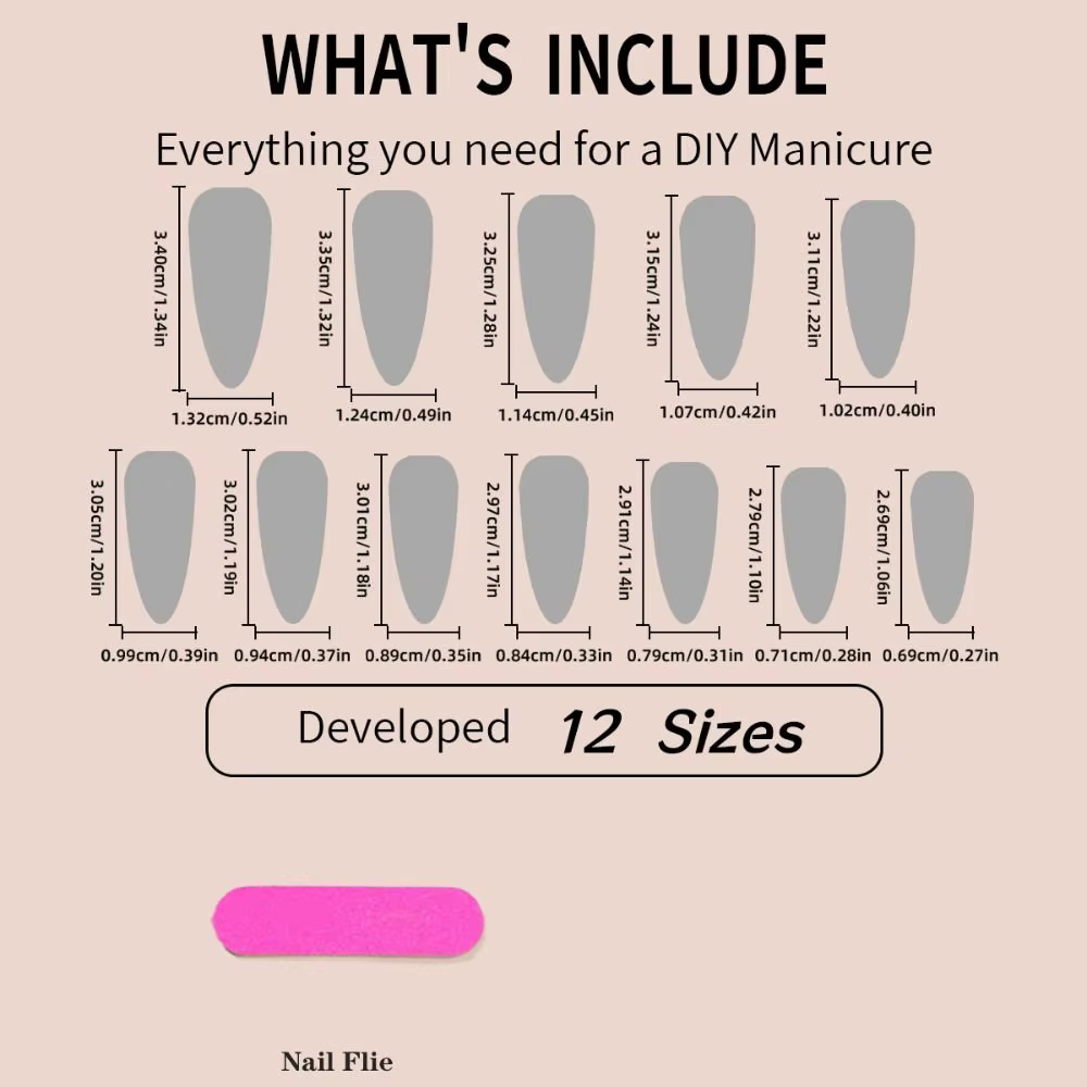 Faux ongles en forme d'amande