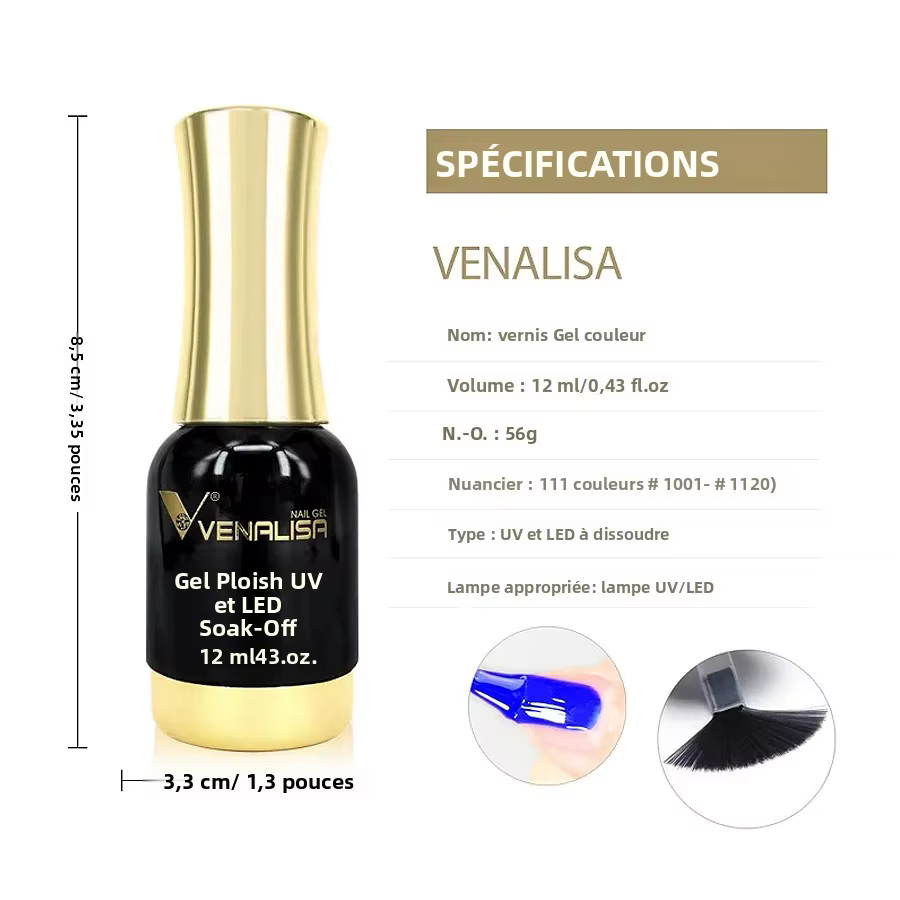 VENALISA vernis à ongles Hema TPO gratuit gelée Semi permanente couleur rose chair tremper UV LED