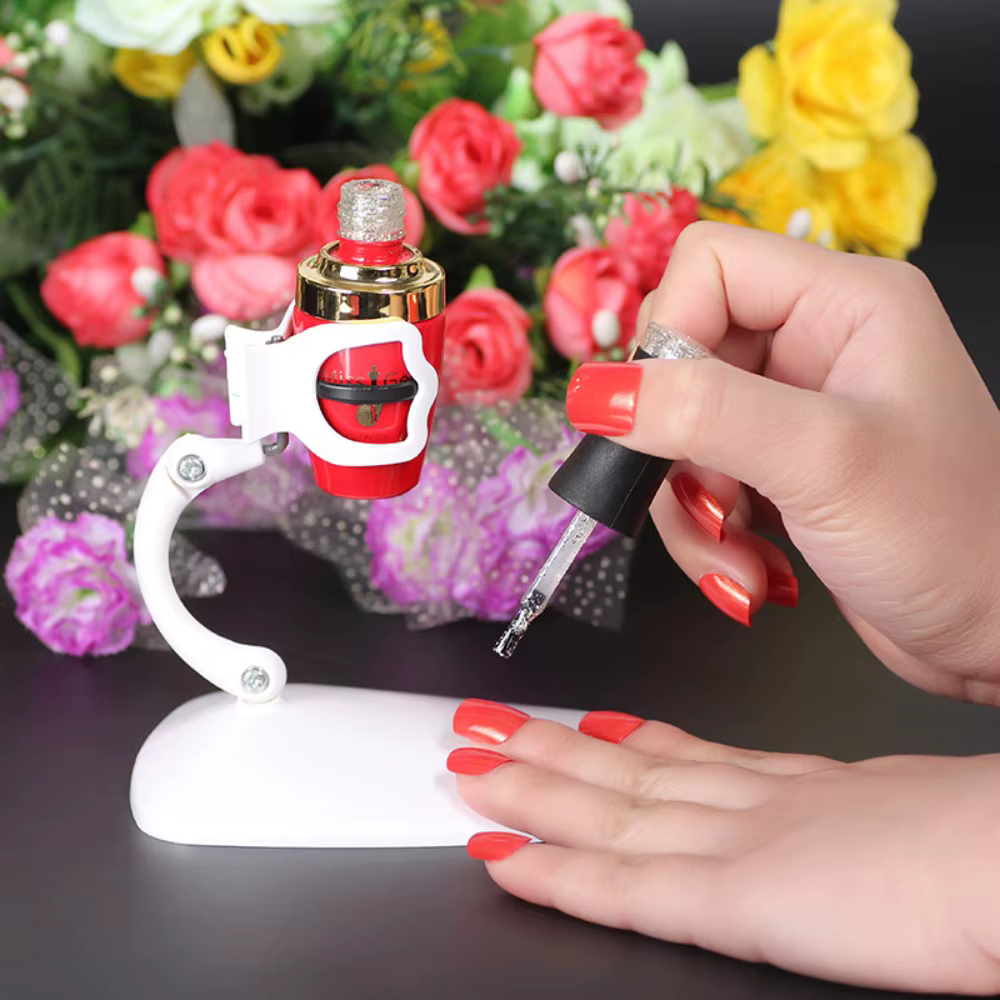Support de vernis à ongles réglable anti-déversement pour manucure et pédicure