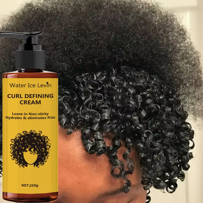 Crème définissante pour les boucles - Contient de l'huile d'argan marocaine, anti-frisottis longue durée, boucles élastiques et volumineuses, coiffage hydratant adapté aux cheveux ondulés et bouclés