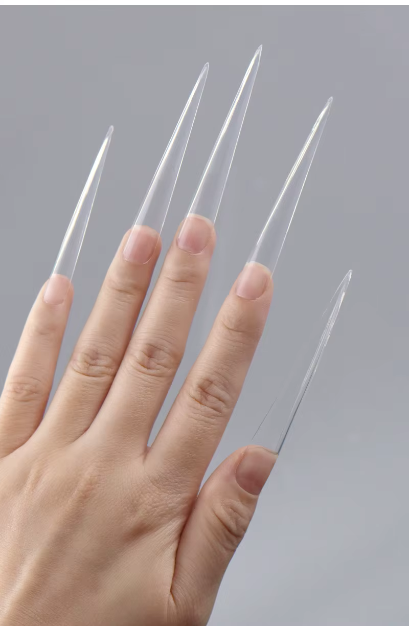 Embouts d'ongles artistiques à pointes Extra longues pour Salon