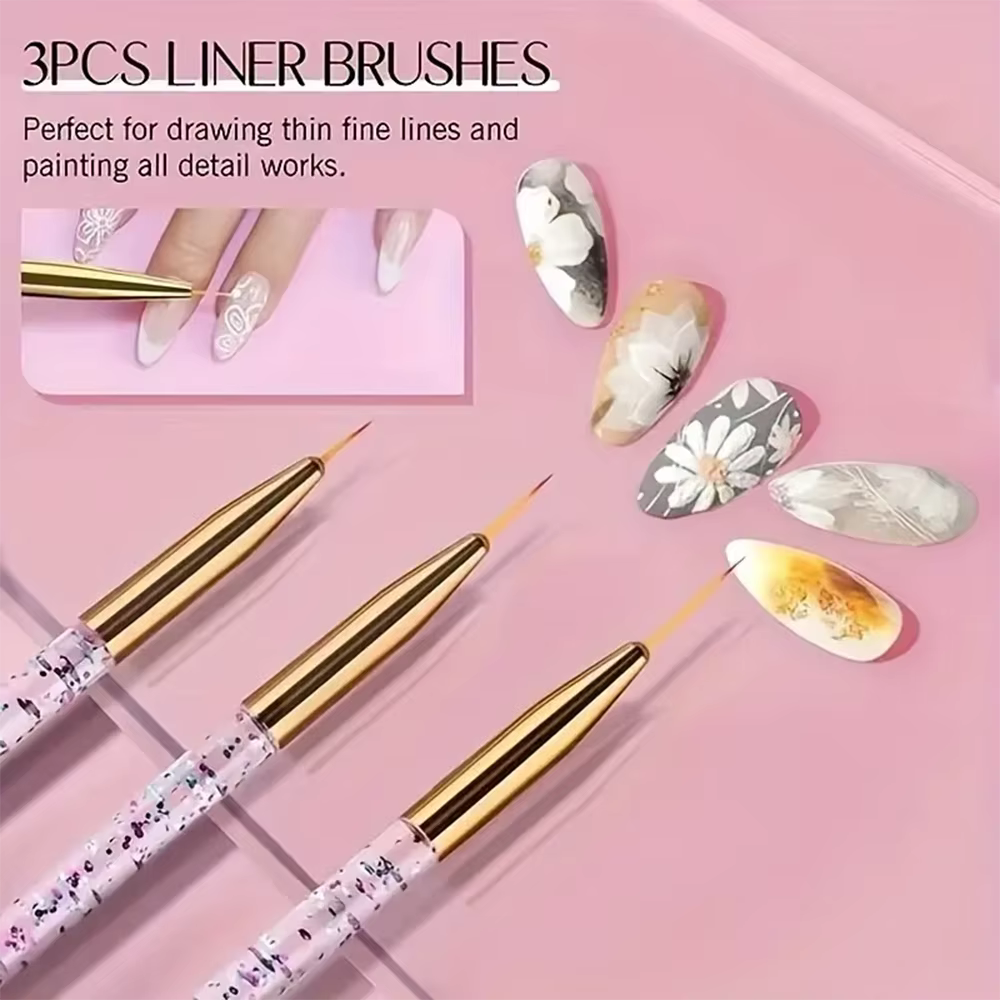 Kit de pinceaux pour nail art