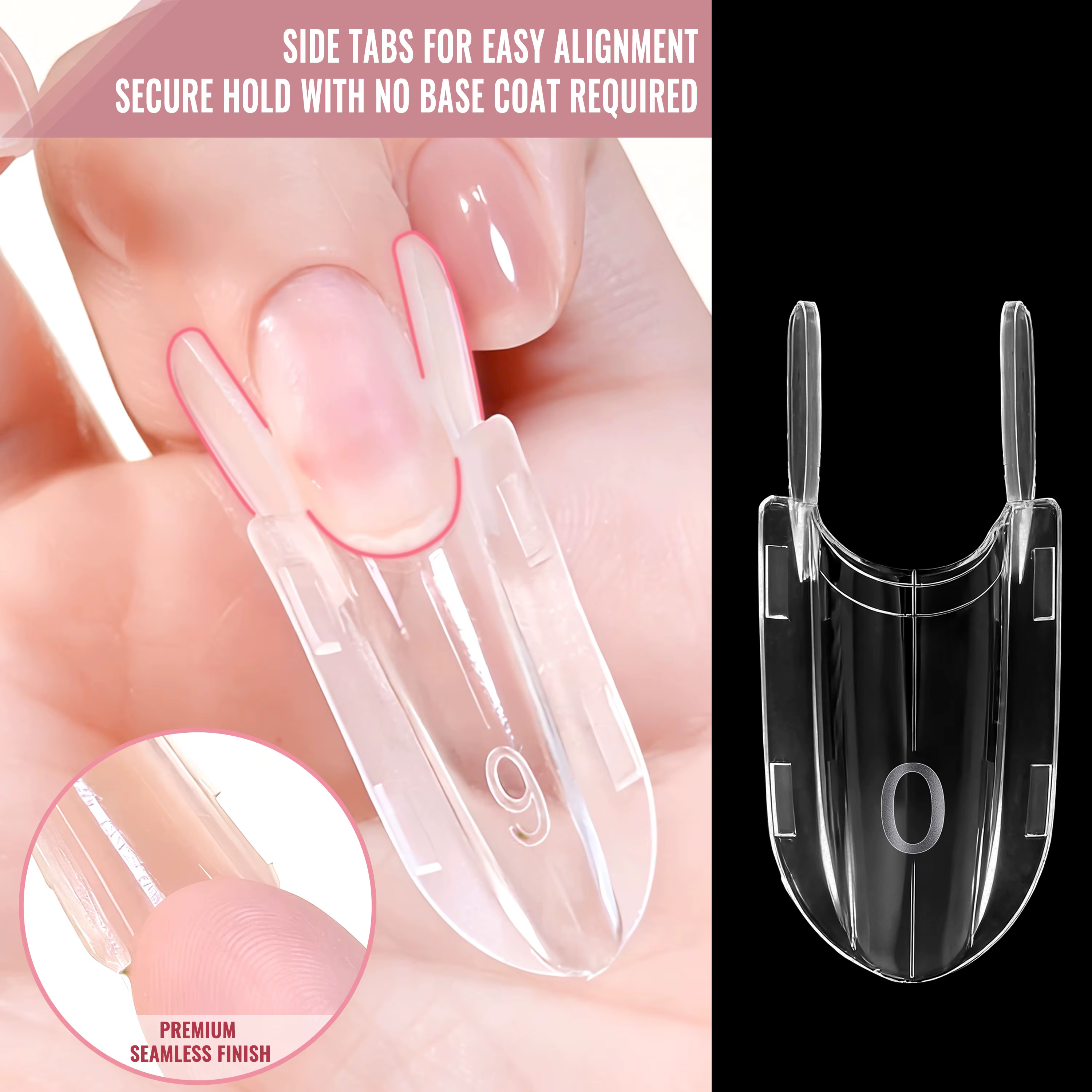 Gorgellux 120 pièces Nouveaux Moules à Ongles Double Forme (Haut et Bas) 15 Formes Ovales et Longues