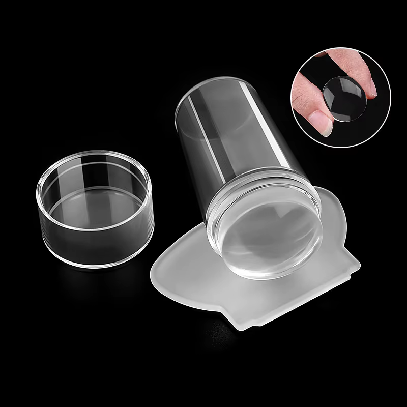 French manucure stamping nail art pochoir tampon ongle
